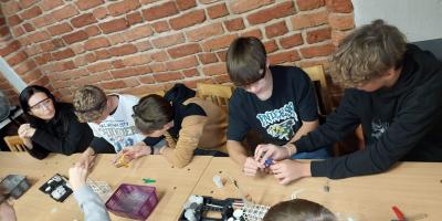 Bombowe warsztaty kl. 7b w Toruniu