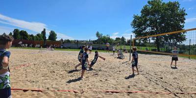 Finał Rejonu w siatkówce plażowej dziewcząt i chłopców. w ramach ID.