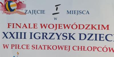 FINAŁ WOJEWÓDZKI W PIŁCE SIATKOWEJ CHŁOPCÓW ID