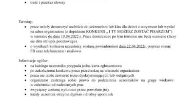 "I Ty możesz zostać pisarzem"