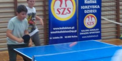 IV MIEJSCE W DRUŻYNOWYCH MISTRZOSTWACH  MIASTA KALISZA W TENISIE STOŁOWYM