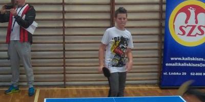 IV MIEJSCE W DRUŻYNOWYCH MISTRZOSTWACH  MIASTA KALISZA W TENISIE STOŁOWYM