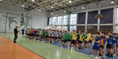 JESTEŚMY MISTRZAMI KALISZA W PIŁCE RĘCZNEJ CHŁOPCÓW W RAMACH IGRZYSK MŁODZIEŻY SZKOLNEJ.