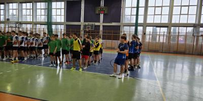 JESTEŚMY MISTRZAMI KALISZA W PIŁCE RĘCZNEJ CHŁOPCÓW W RAMACH IGRZYSK MŁODZIEŻY SZKOLNEJ.