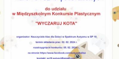 Konkurs plastyczny "Wyczaruj kota"