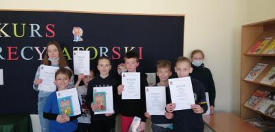 Laureaci V Szkolnego Konkursu Pięknego Czytania