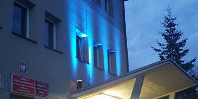 Polska na niebiesko.