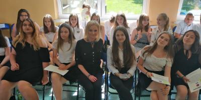 Uroczystość pożegnania klas 8