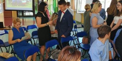 Uroczystość pożegnania klas 8