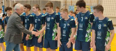 Wicemistrzowie Rejonu w siatkówce chłopców w ramach Igrzysk Młodzieży Szkolnej.