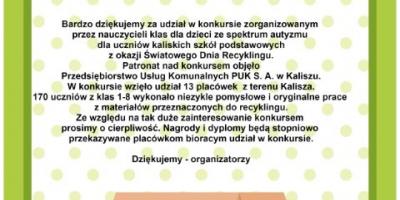 Wyniki Konkursu Ekologicznego "Coś z niczego"