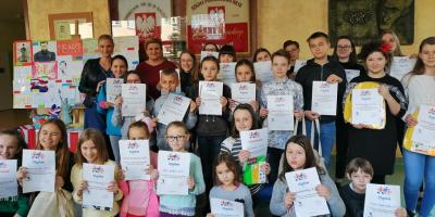 Wyniki konkursu plastycznego ''Symbole krajów anglojęzycznych''