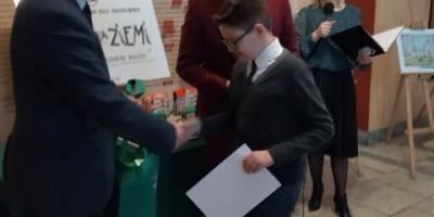 Wyróżnienie w Miejskim Konkursie Ekologicznym "Kalisz dla Ziemi"