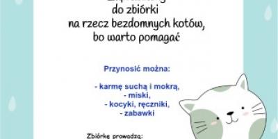 Zbiórka karmy z okazji Światowego Dnia Kota